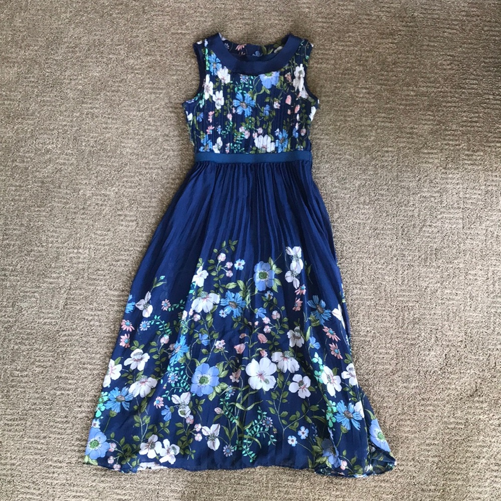 Rare Editions Girls Pleated Maxi Dress Size 12